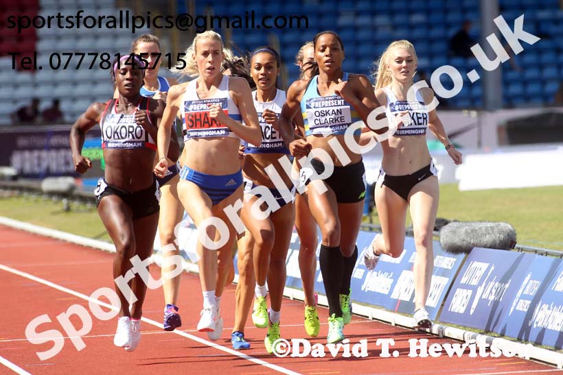 Womens 800 metres, British World Championship Team Trials, Alexander Stadium, Birmingham